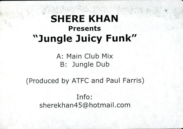Shere Khan - Jungle Juicy Funk (12", W/Lbl)