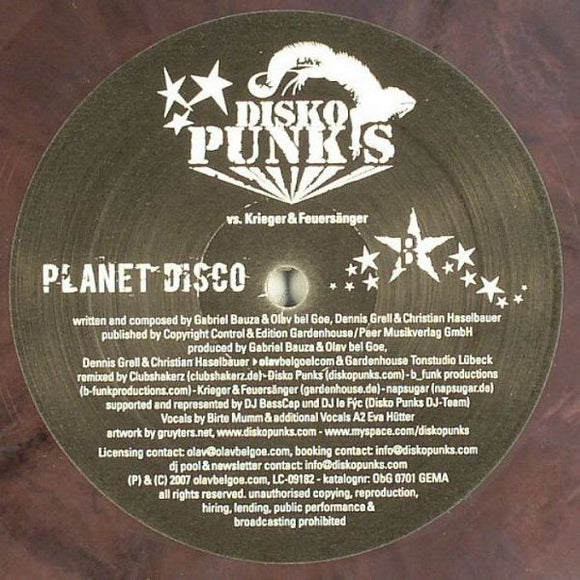 Disko Punks Vs. Krieger & Feuersänger - Planet Disco (12