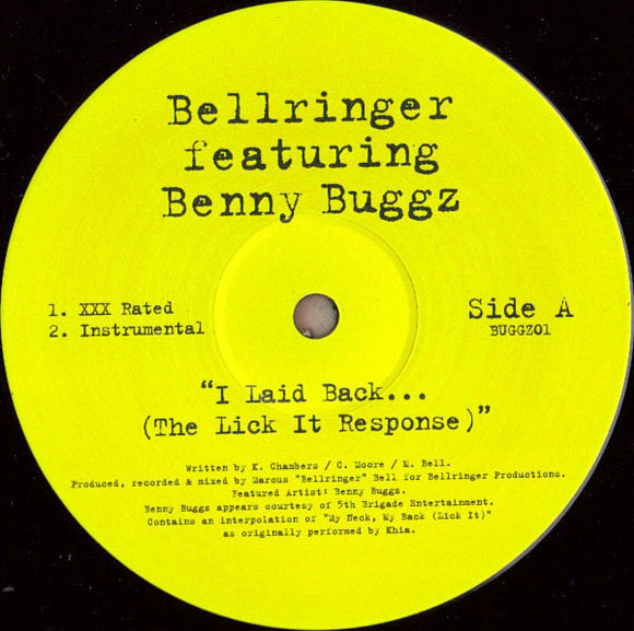 Bellringer - I Laid Back... (The Lick It Response) (12
