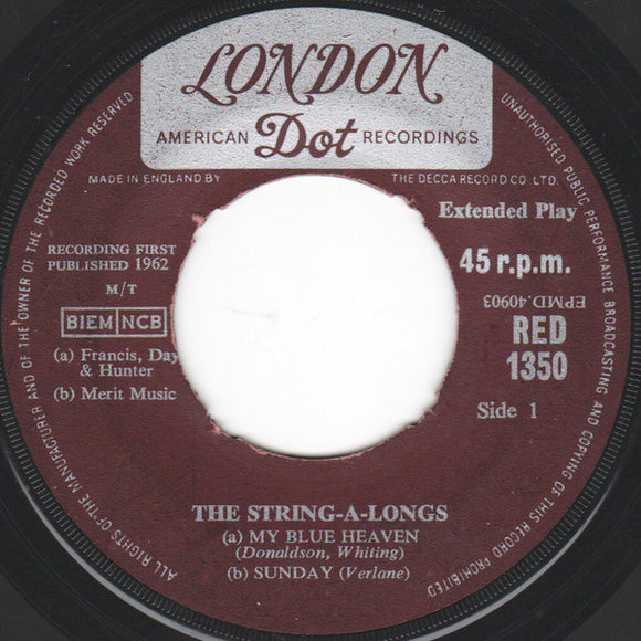 The String-A-Longs - My Blue Heaven EP (7
