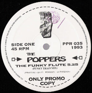 The Poppers - The Funky Flute (12", Promo)