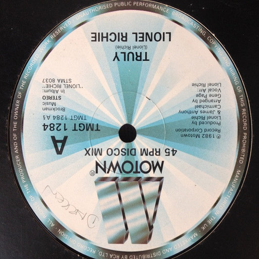 Lionel Richie - Truly (12")