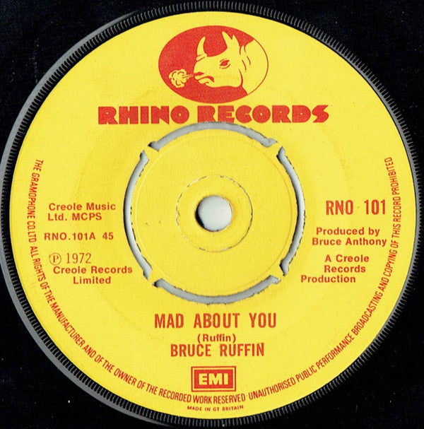 Bruce Ruffin - Mad About You (7", Single, Kno)