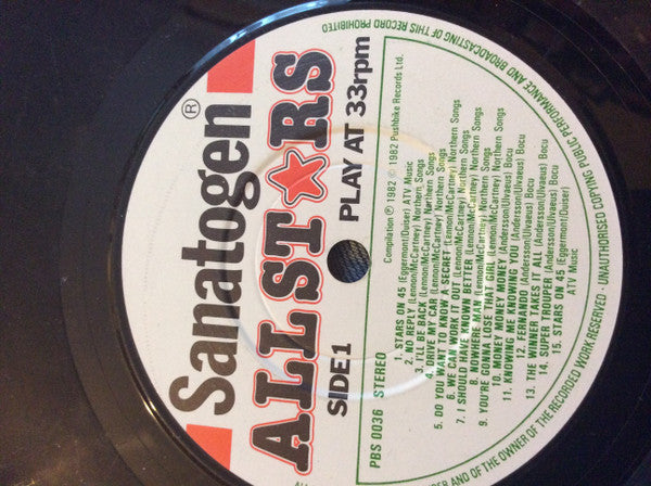 Sanatogen All Stars - Sanatogen All Stars (7")