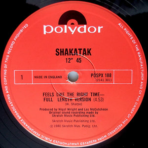 Shakatak - Feels Like The Right Time (12", Single)