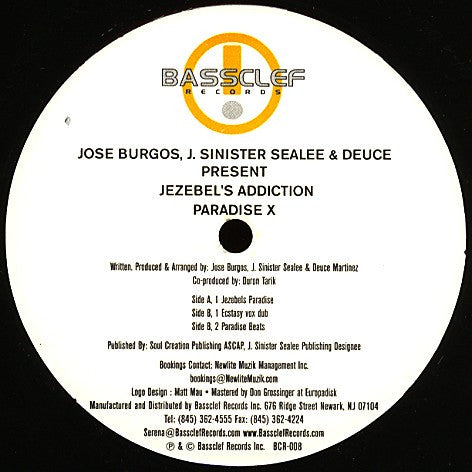 Jezebel's Addiction - Paradise X (12")