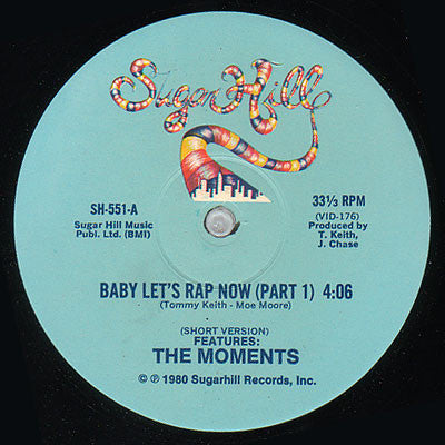The Moments - Baby Let's Rap Now (12")