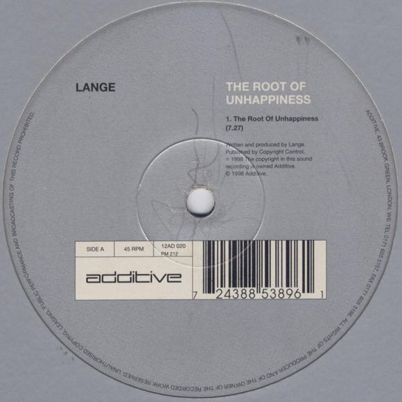 Lange - The Root Of Unhappiness / Obsession (12