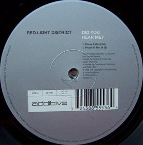 Red Light District - Did You Hear Me? (12")