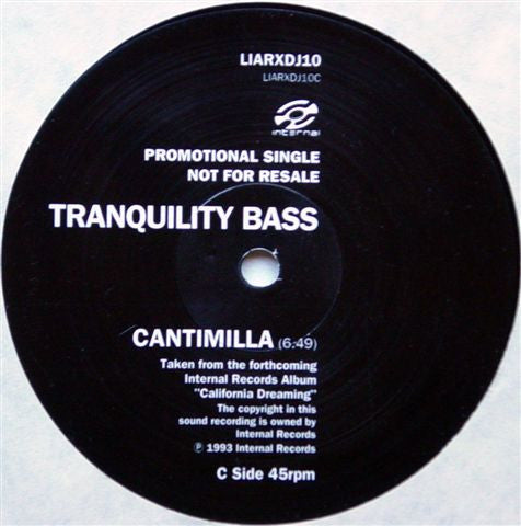 Tranquility Bass / Hawk* - California Dreaming (Sampler 12