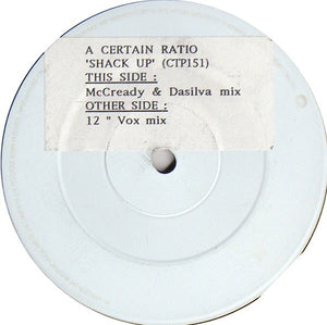 A Certain Ratio - Shack Up (Remixes) (12", Ltd, Promo, W/Lbl)