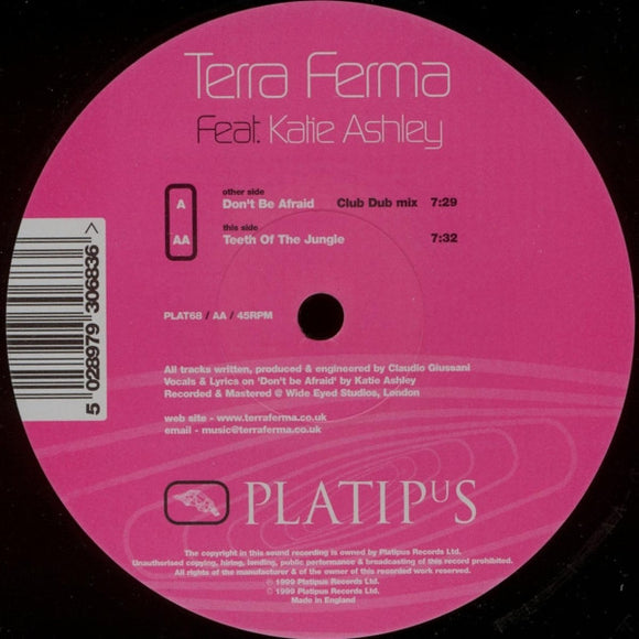 Terra Ferma Feat. Katie Ashley - Don't Be Afraid / Teeth Of The Jungle (12