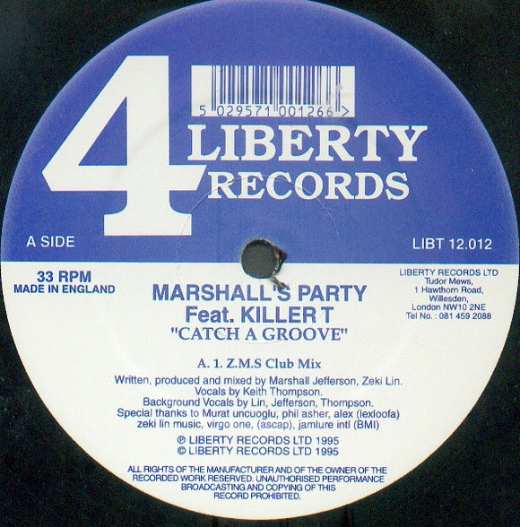 Marshall's Party Feat. Killer T - Catch A Groove (12