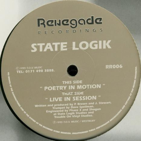 State Logik - Poetry In Motion / Live In Session (12