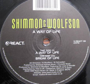Shimmon & Woolfson - A Way Of Life (12")