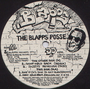 The Blapps Posse - Dont Hold Back! (Remix) (12")